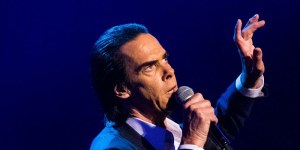 Nick Cave performing at the Concert Hall,Sydney Opera House in December.