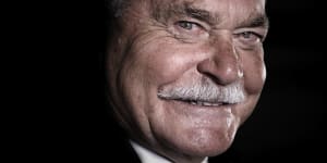 Footballing legend,former Melbourne champion,Carlton captain-coach,North Melbourne coach,and Sydney coach and board member Ron Barassi in 2009
