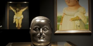Columbian artist Fernando Botero’s artwork is showcased at the Bowers Museum.