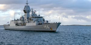 HMAS Toowoomba is featuring in the operation with the Philippines armed forces.