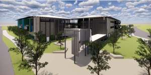 The concept for a new school at Caloundra South,announced by Education Queensland.