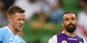 City blow rare shot at Glory as McLaren scores new A-League record