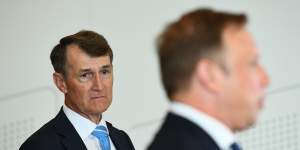 Premier Steven Miles took infrastructure advice from IOC Vice-President John Coates over that of former Brisbane lord mayor Graham Quirk (left) and his highly credentialled review team.