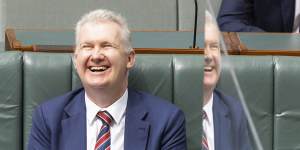 Workplace Relations Minister Tony Burke in parliament on Thursday.