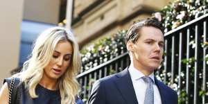 Roxy Jacenko and Oliver Curtis during the 2016 trial.