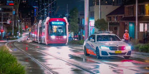 Testing in the Parramatta CBD began late on Thursday night under a police escort.