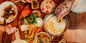 Yum Yum Bakery’s big breakfast.