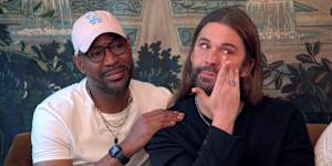 Karamo Brown and Jonathan Van Ness in season nine of Queer Eye.