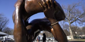 ‘Insulting and vulgar’ Martin Luther King jnr statue in Boston draws mockery,disdain