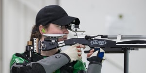 Shooting pains:for this Olympian,sport relieves the pressure