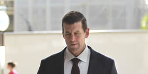 Ben Roberts-Smith arrives at the Federal Court in Sydney last month.