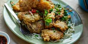 Salt and pepper pork chop.