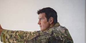 Portrait of Ben Roberts-Smith by the artist Michael Zavros at the Australian War Memorial.