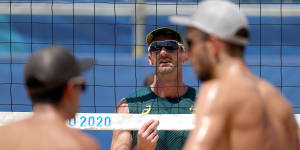 Australian men spiked out of beach volleyball but women power on