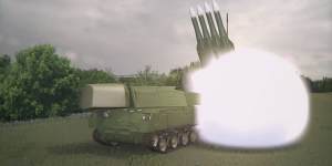 A screenshot of a computerised video obtained from the Joint Investigation Team of the launch of a 9M38 BUK missile that shot down Malaysia Airlines Flight 17 (MH17) over Ukraine on July 17,2014.