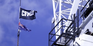 The CFMMEU and its officials have been fined for stopping work over demands for an extra toilet and bigger site shed.