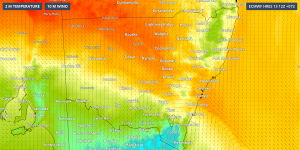 Today will reach 37 degrees across NSW with hot dry weather bringing increased fire danger.