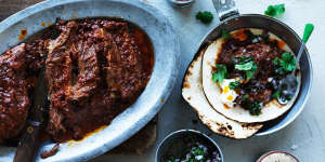 Lip-smacking beer braised ribs wrapped in a soft flour tortillas.