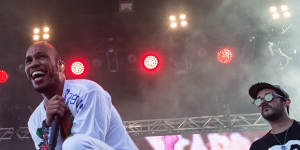 Anderson Paak&the Free Nationals on The Very West Stage during the Laneway Festival at Footscray.