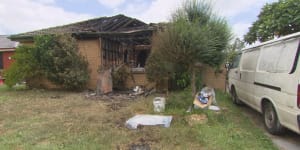 A Canley Heights home was set alight this morning. 