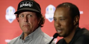 ‘Whoops’:Woods roasts Mickelson after PGA Tour popularity contest win