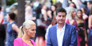 Craig Laundy's brother,Stu Laundy,in happier times with Sophie Monk. 