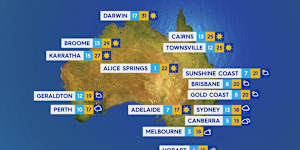 National weather forecast for Sunday August 3