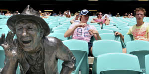 A monument to heckling:"Yabba"at the SCG.