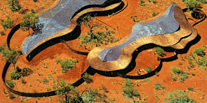The award-winning Uluru-Kata Tjuta Cultural Centre was opened in 1995 to mark the 10th anniversary of Uluṟu-Kata Tjuṯa being handed back to its Traditional Owners.