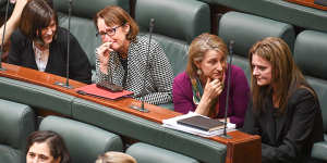 Emotional lower house MPs after the bill passed.