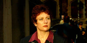 Kathleen Folbigg leaves the Supreme Court in Darlinghurst in 2003.