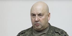 Last seen denouncing the mutiny:Russian General Sergei Surovikin.