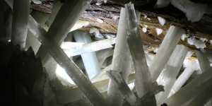 Giant crystals up to 11 metres tall have been discovered in Mexico’s Naica cave,which sits above an underground magma chamber. 