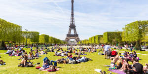 The Tower from the Champs de Mars.