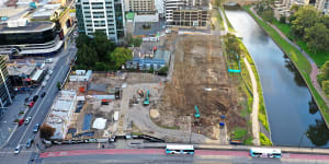 Removal of historic Willow Grove starts to make way for Parramatta Powerhouse