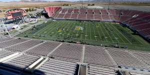 Sam Boyd Stadium in Las Vegas has a capacity of 25,000 people.