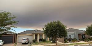 One reader snapped the “eerie” smoke from the Beaufort fire all the way from Melton in Melbourne’s west.