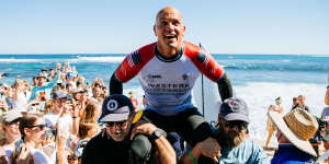 ‘Feels like the end’:Emotional Slater ready to call time on surfing’s greatest career