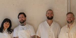 Rosheen Kaul and her Little Rose collaborators (L-R) Joe Jones,Luke Drum,James Tait.