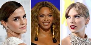 (L-R) Emma Watson,Beyonce and Taylor Swift are just some of the celebrity activists.
