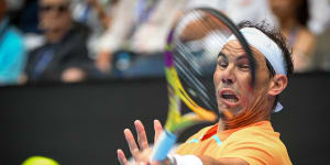 Rafael Nadal at the Australian Open in January.