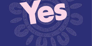 The new logo for the Yes campaign.