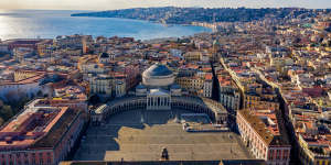 Naples is set around a beautiful bay.