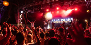 Arlo Parks performs at Darwin Festival 2022.