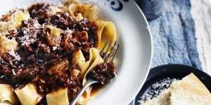 Oxtail ragu makes a lovely sauce for pappardelle pasta.