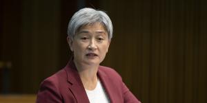 Foreign Minister Penny Wong said it was in Israel’s interests for there to be a two-state solution. 