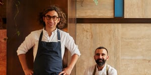Chef and co-owner Murat Ovaz (left) and chef Frank Berardi are combining culinary influences.