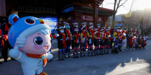 Beijing has brushed off diplomatic boycotts of the Winter Games,which start on February 4. 