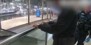 Police found people carrying knives in the Fortitude Valley station. 