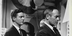 Cliff Robertson and Henry Fonda in The Best Man.